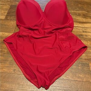 Adore Me Red One Piece Swimsuit